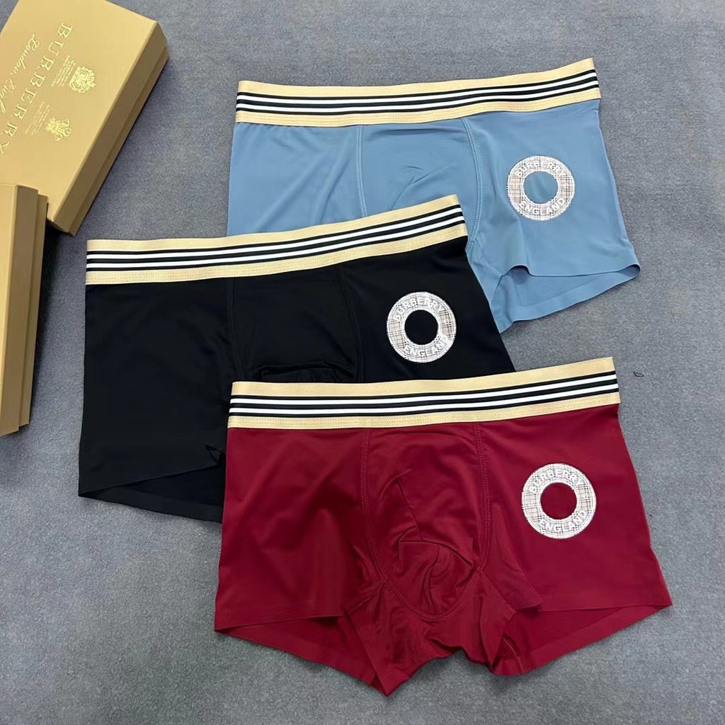 Burberry Ice-Silk Men's Boxer Briefs - 3-Piece Box