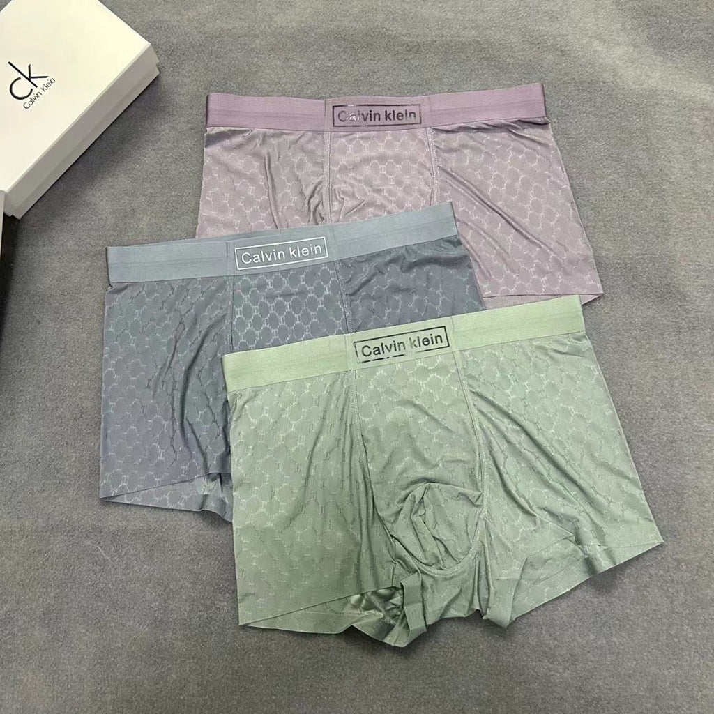 Calvin Klein Clean Logo Waistbands Men's Boxer Briefs - 3-Piece Box