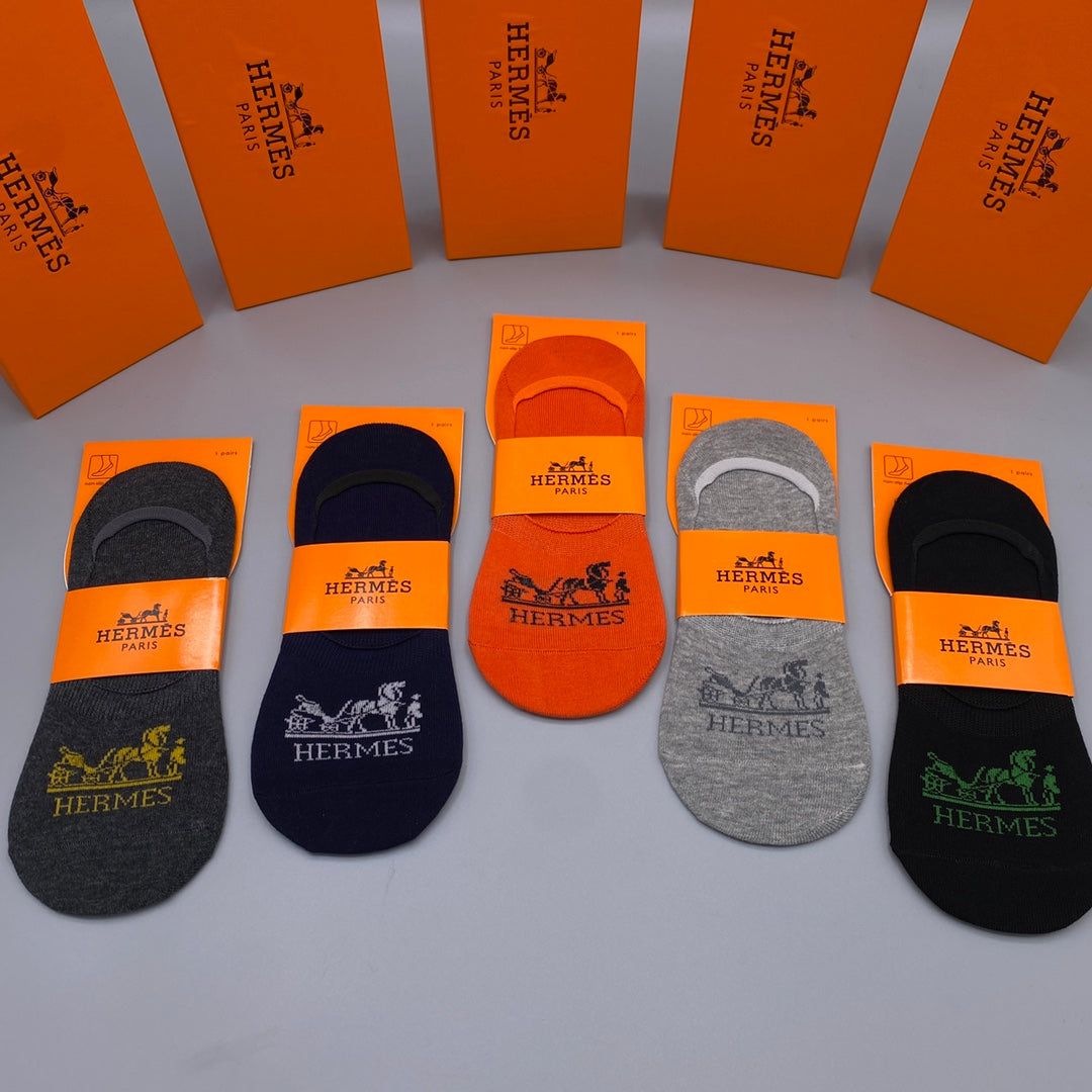 Hermes Short Socks - 5-Pair Pack