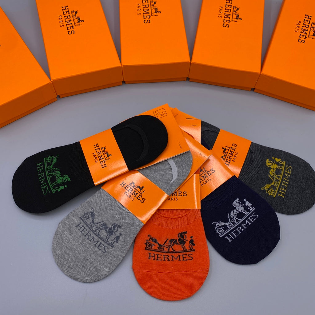 Hermes Short Socks - 5-Pair Pack