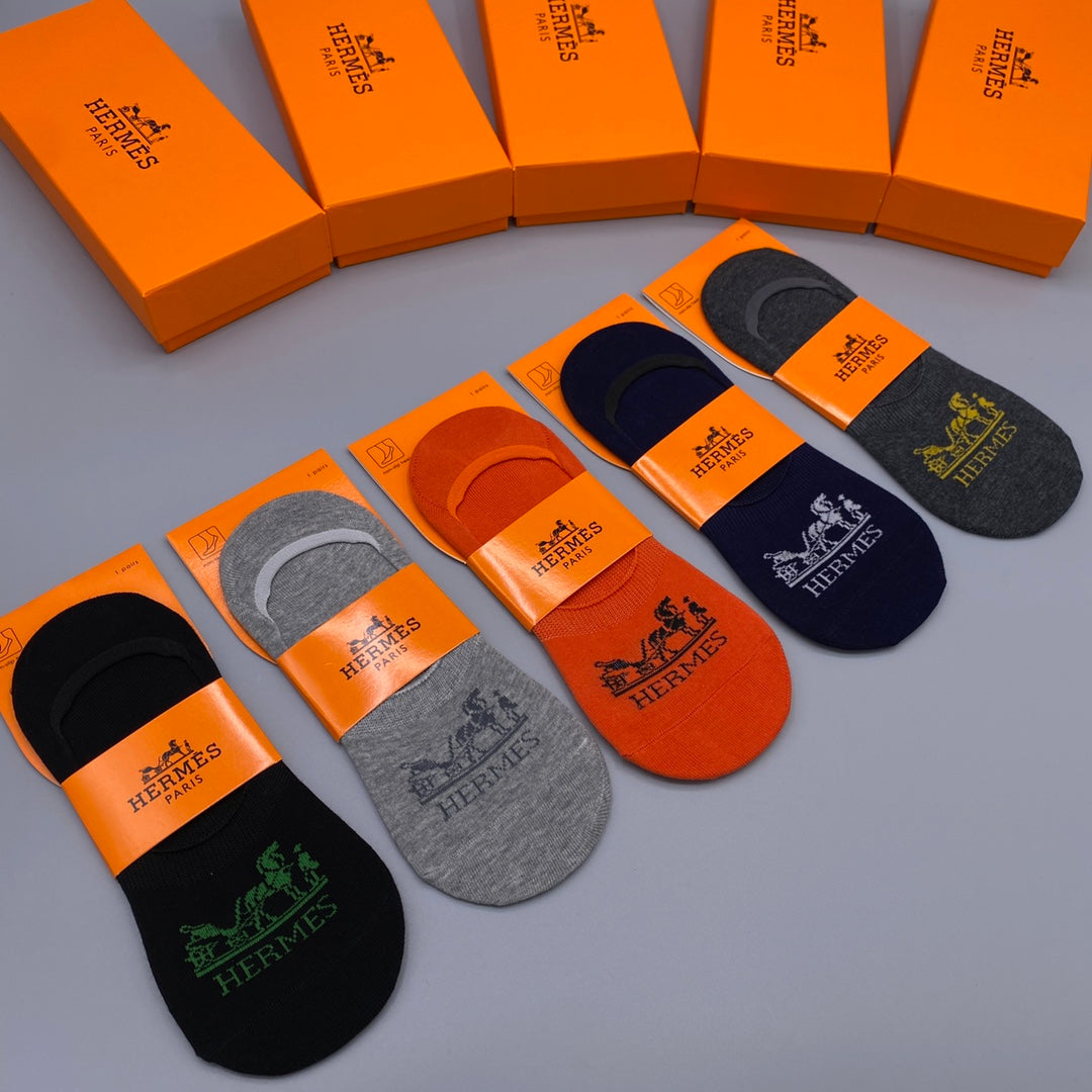 Hermes Short Socks - 5-Pair Pack