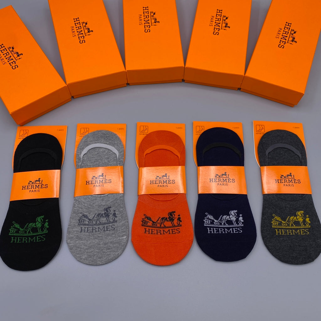 Hermes Short Socks - 5-Pair Pack