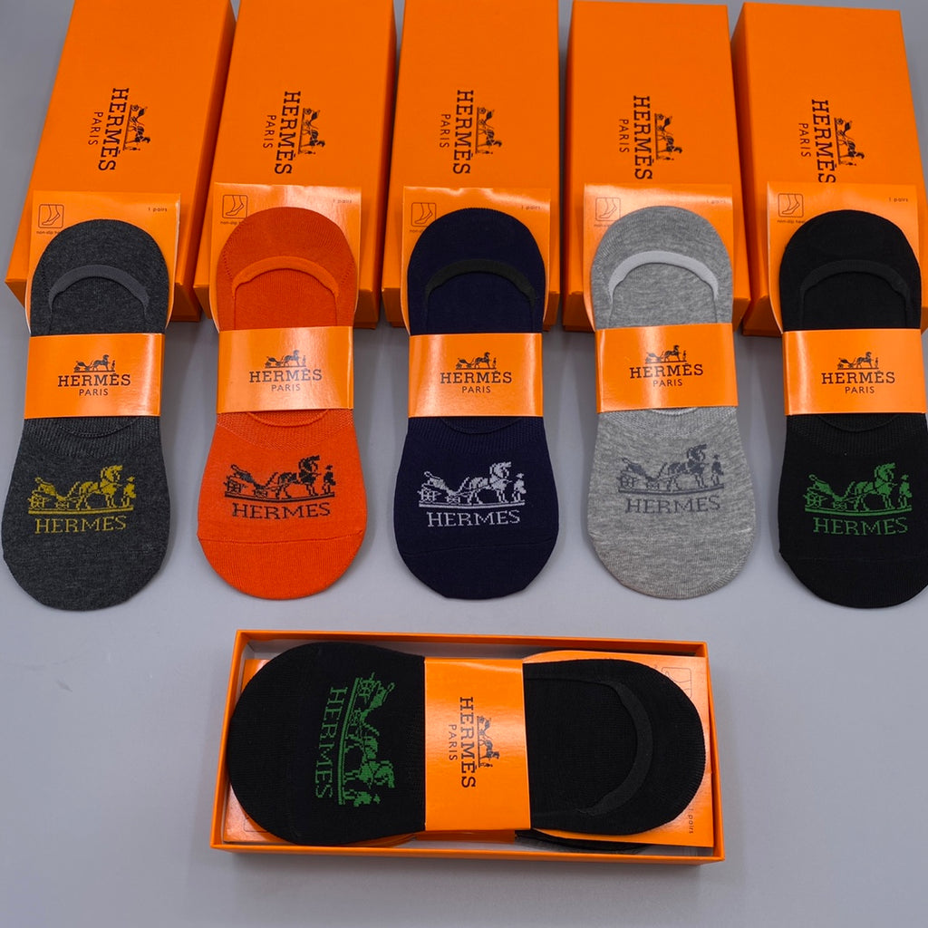 Hermes Short Socks - 5-Pair Pack
