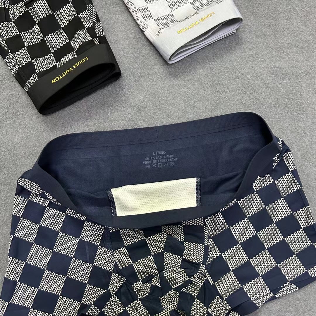 Louis Vuitton Visible Branded Waistband Or Emblem Details Men's Boxer Briefs - 3-Piece Box