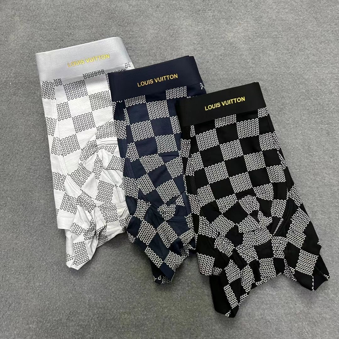 Louis Vuitton Checkerboard Men's Trunk Underwear - 3-Piece Box