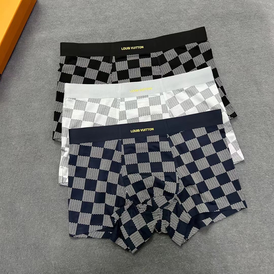 Louis Vuitton Checkerboard Men's Trunk Underwear - 3-Piece Box