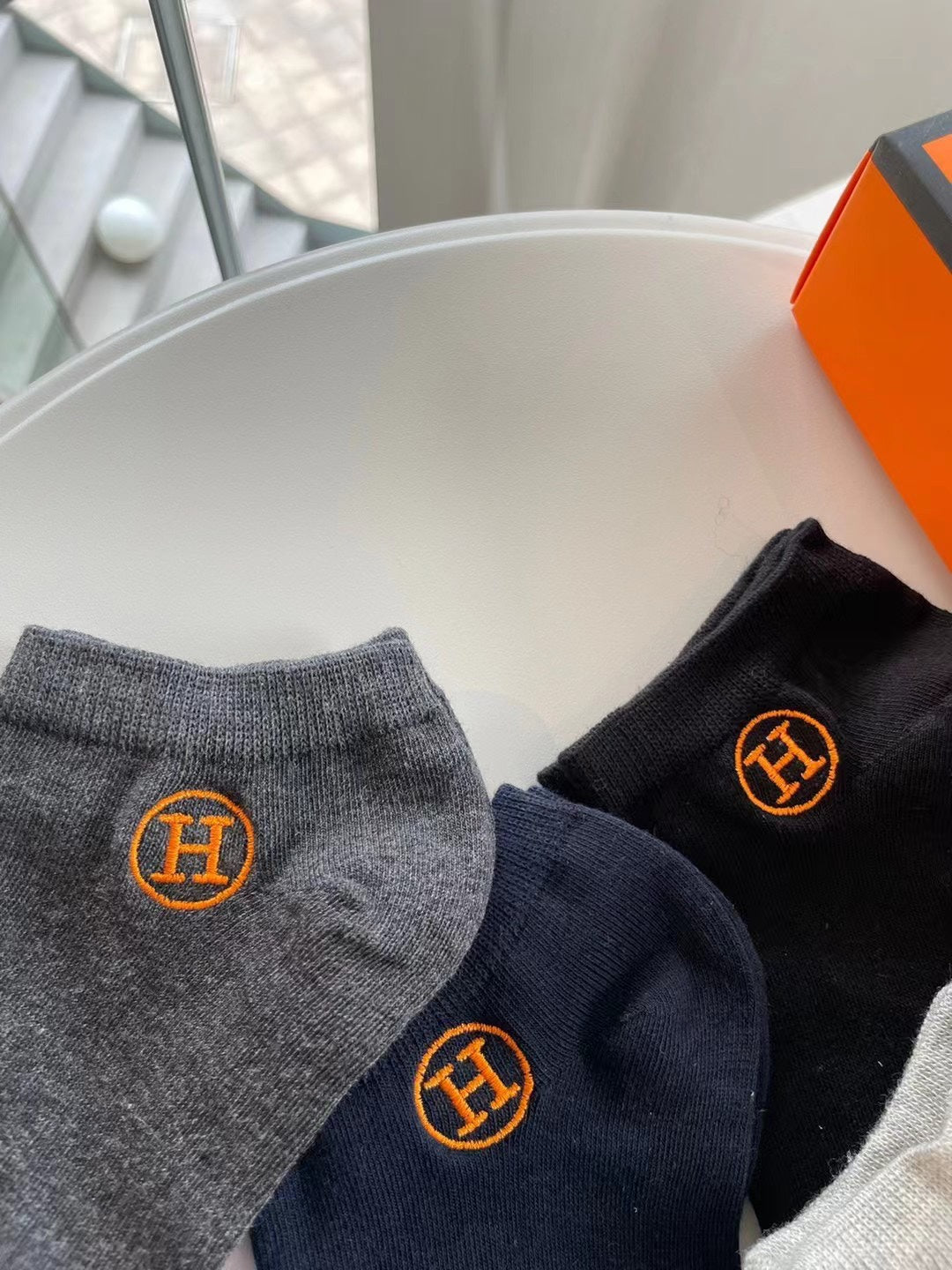 Hermes Massage Short Socks - 5-Pair Set