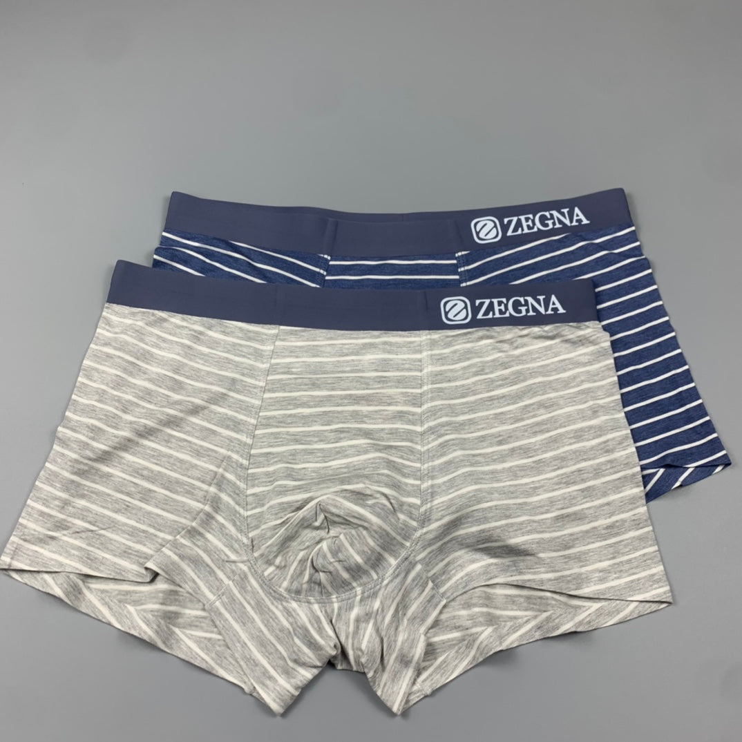 Zegna Clean Logo Waistbands Men's Boxer Briefs - 3-Piece Box