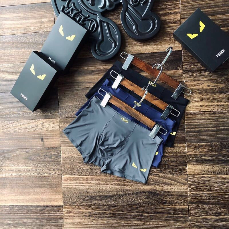 Nylon Blend Men's Boxer Briefs - 3-Piece Box