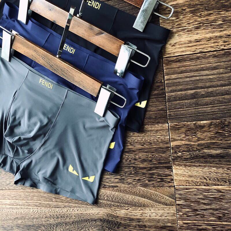 Fendi Nylon Blend Men's Boxer Briefs - 3-Piece Box