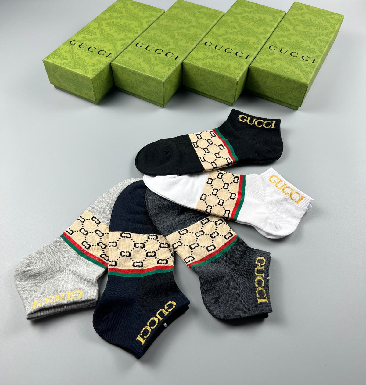 Gucci Cotton Socks - 5-Pair Pack
