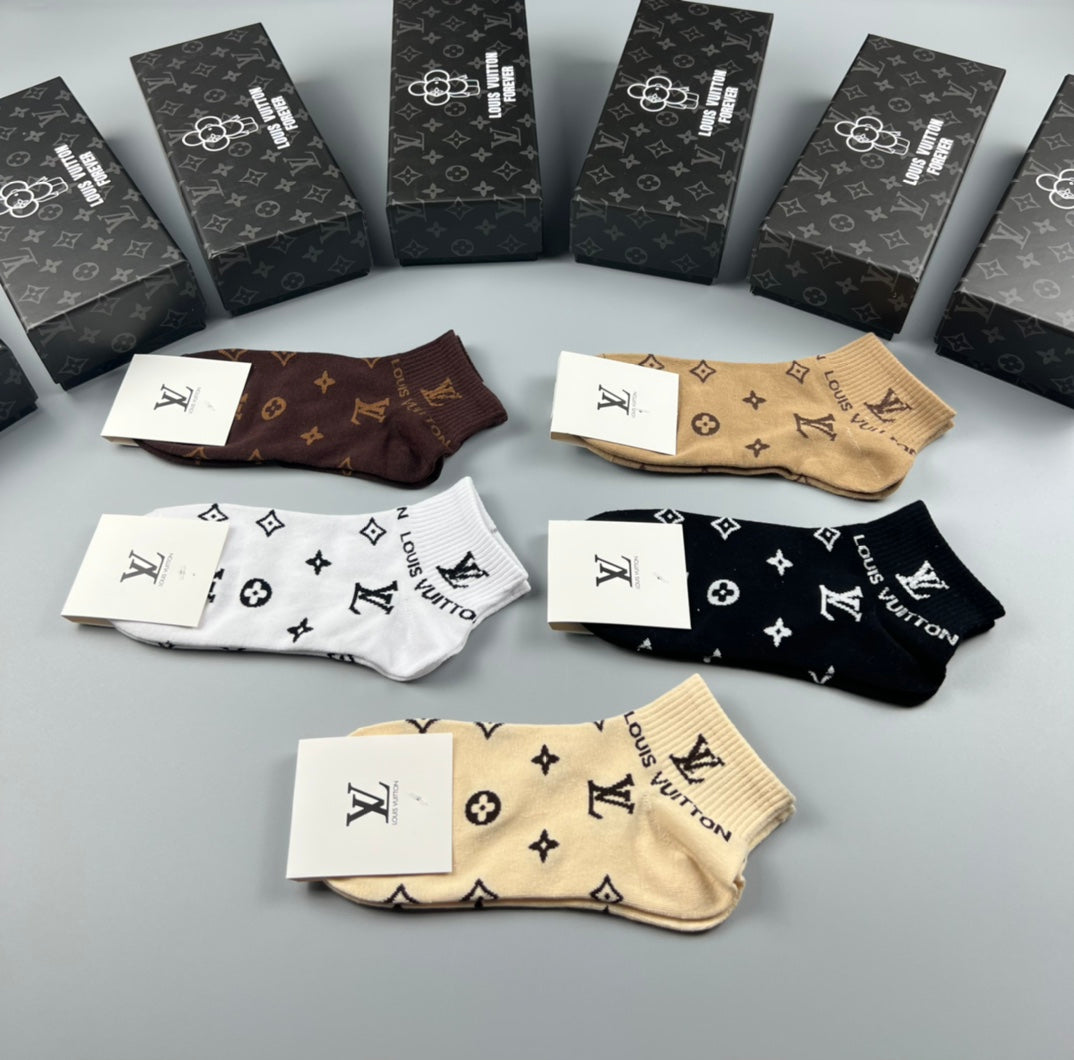 Louis Vuitton Cotton Socks - 5-Pair Pack