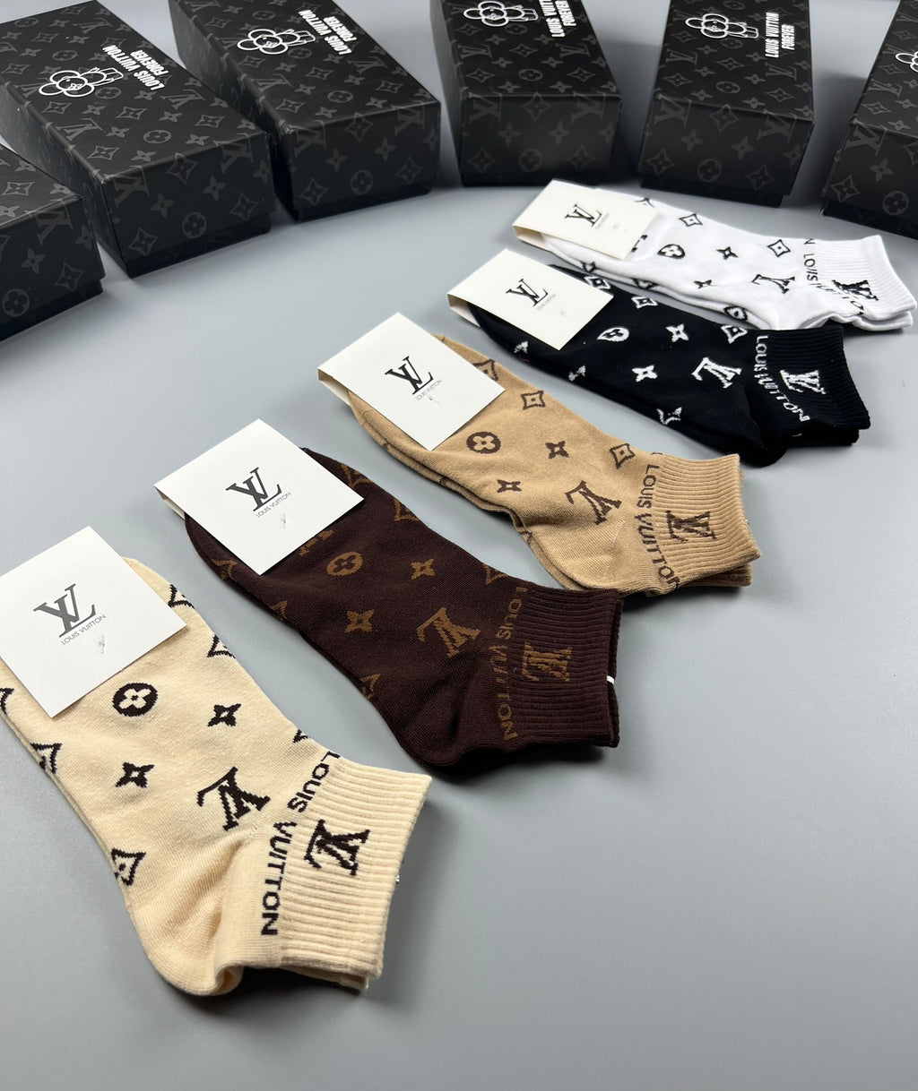 Louis Vuitton Cotton Socks - 5-Pair Pack