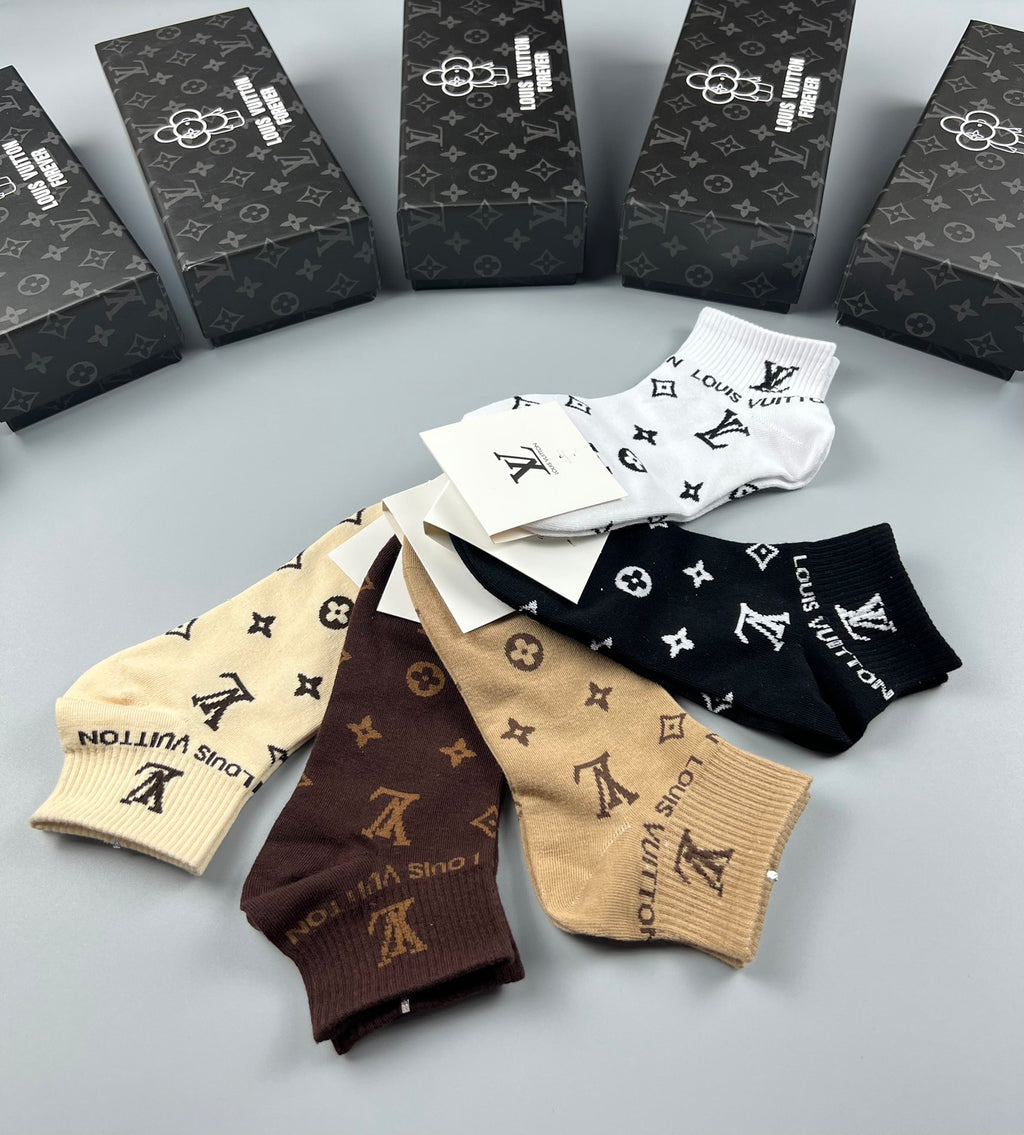 Louis Vuitton Cotton Socks - 5-Pair Pack