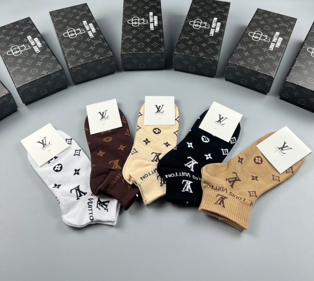 Louis Vuitton Cotton Socks - 5-Pair Pack
