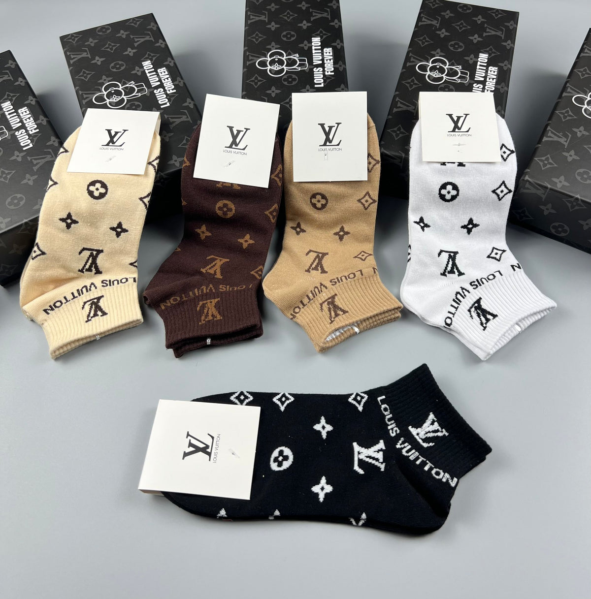 Louis Vuitton Cotton Socks - 5-Pair Pack