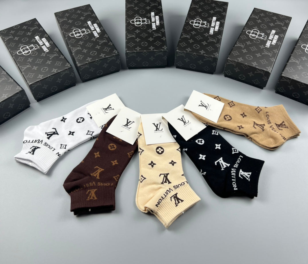 Louis Vuitton Cotton Socks - 5-Pair Pack