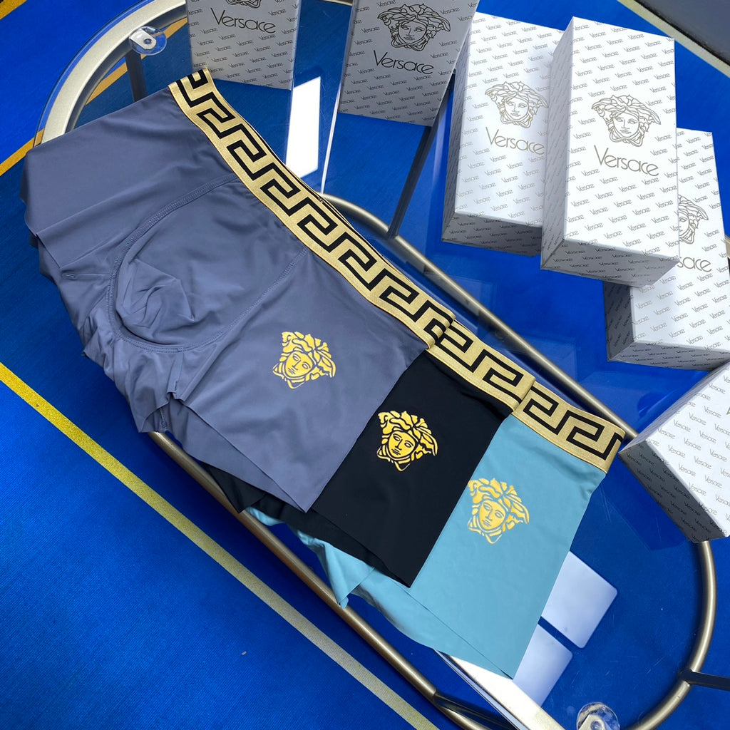 Versace Ice-Silk Men's Boxer Briefs - 3-Piece Box