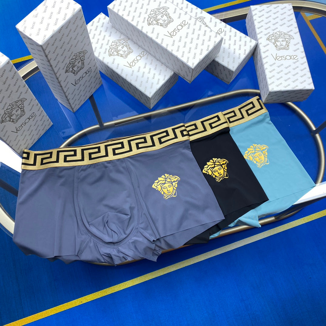 Versace Ice-Silk Men's Boxer Briefs - 3-Piece Box