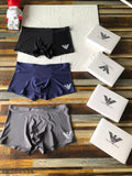 Milk-Silk Men's Boxer Briefs - 3-Piece Box