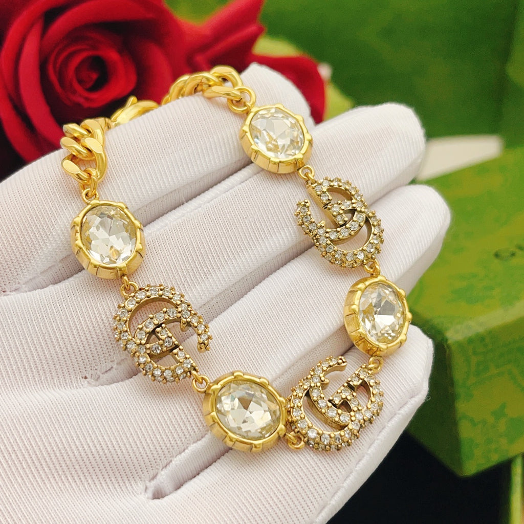 Geometric Emblem Bracelet in Polished Metal-Tone – Design 019 detail view