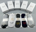 Versace Medallion Graphics No-Show Socks - 5-Pair Set