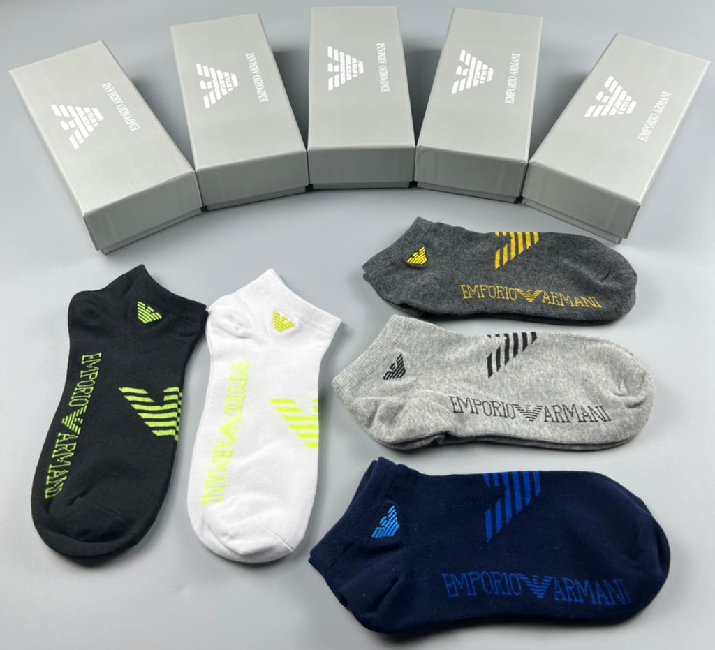 Emporio Armani Cotton Socks - 5-Pair Pack