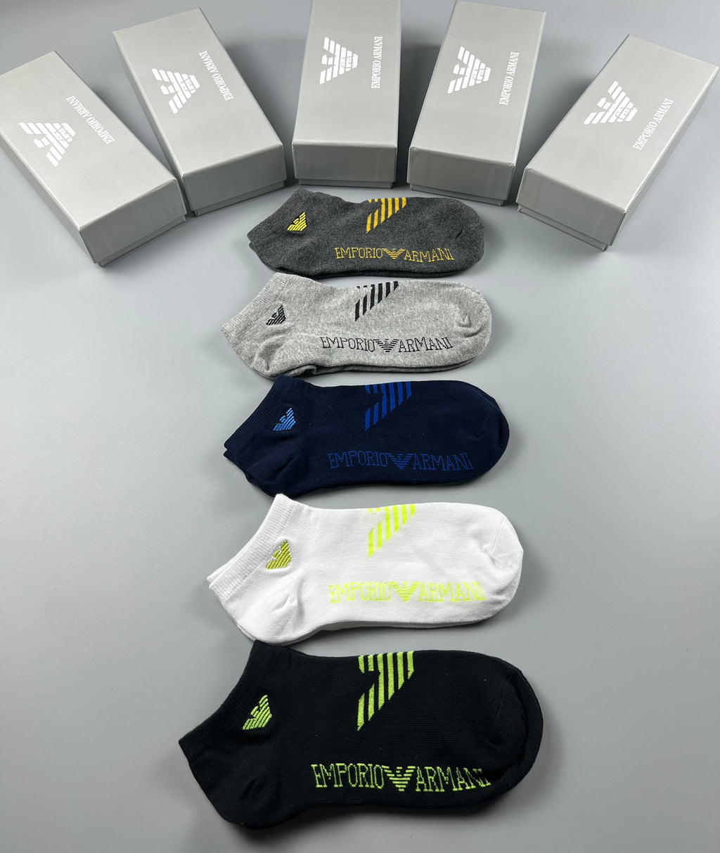Emporio Armani Cotton Socks - 5-Pair Pack