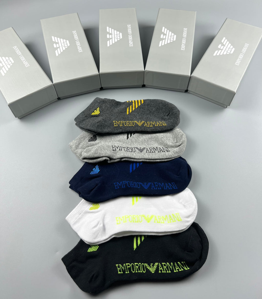 Emporio Armani Cotton Socks - 5-Pair Pack