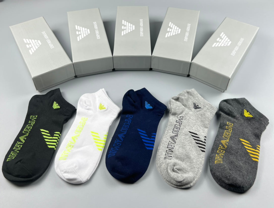 Emporio Armani Cotton Socks - 5-Pair Pack