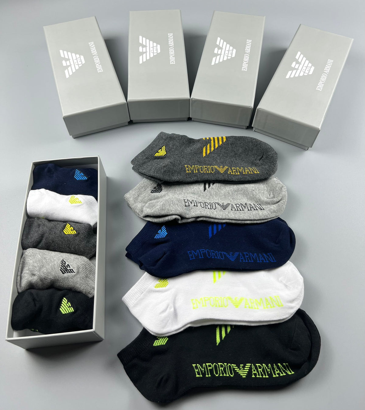 Emporio Armani Cotton Socks - 5-Pair Pack