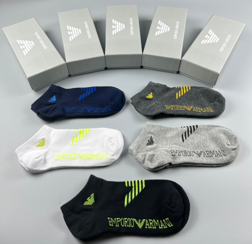 Emporio Armani Cotton Socks - 5-Pair Pack