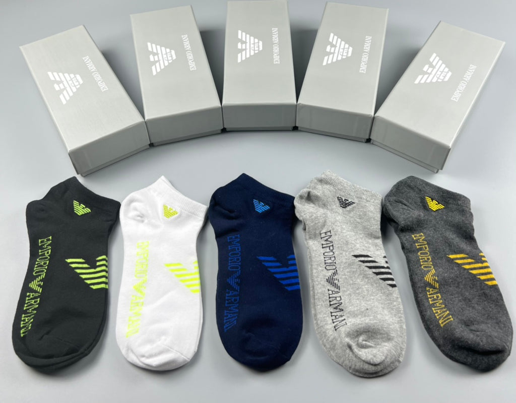 Emporio Armani Cotton Socks - 5-Pair Pack