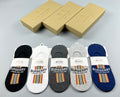Burberry Check-Inspired Details No-Show Socks - 5-Pair Set