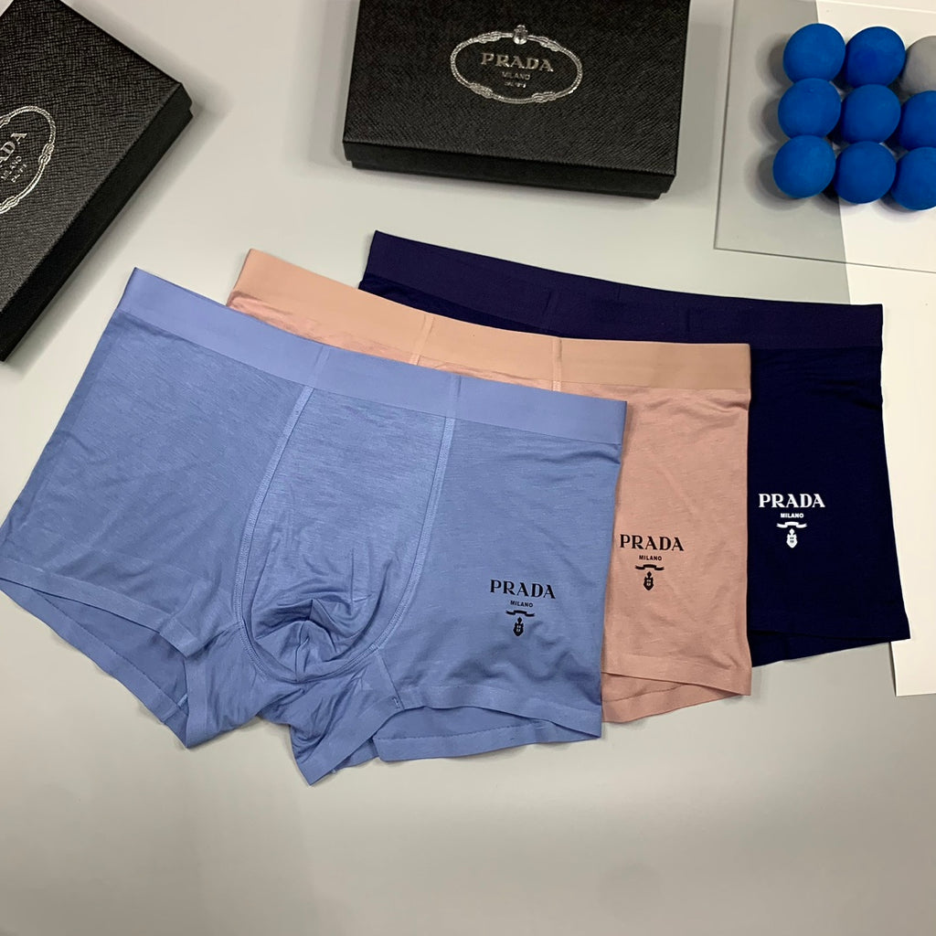 Prada Modal Men's Boxer Briefs - 3-Piece Box