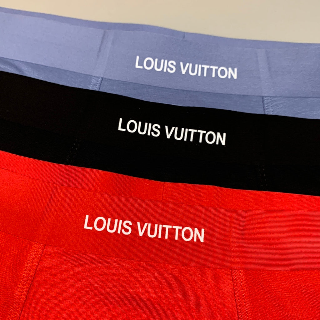 Louis Vuitton Clean Wordmark Waistbands Men's Boxer Briefs - 3-Piece Box