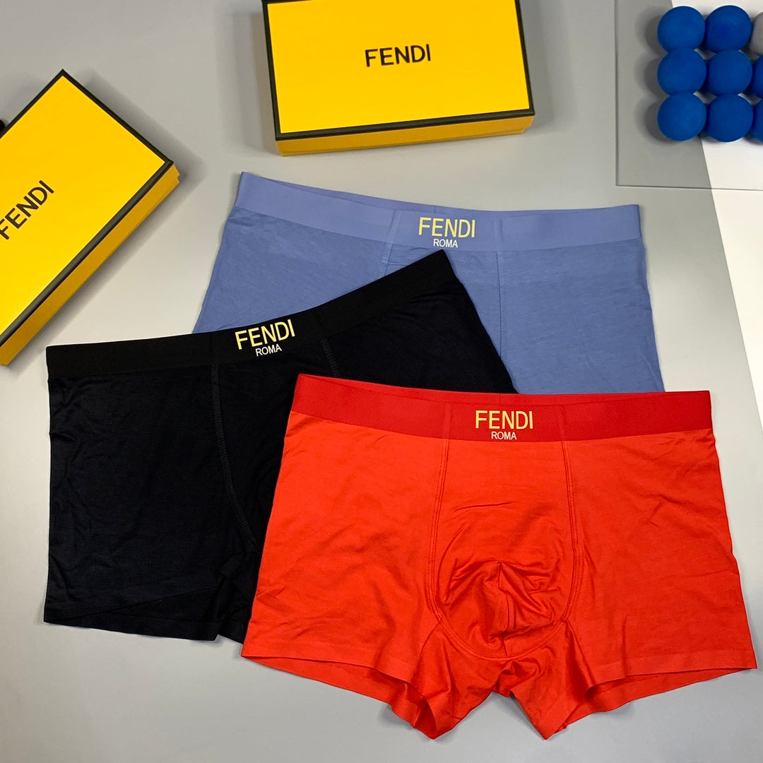 Fendi Modal Men's Boxer Briefs - 3-Piece Box