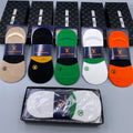 Louis Vuitton Cotton Visible Colour, Cuff And Emblem Details No-Show Socks - 5-Pair Set