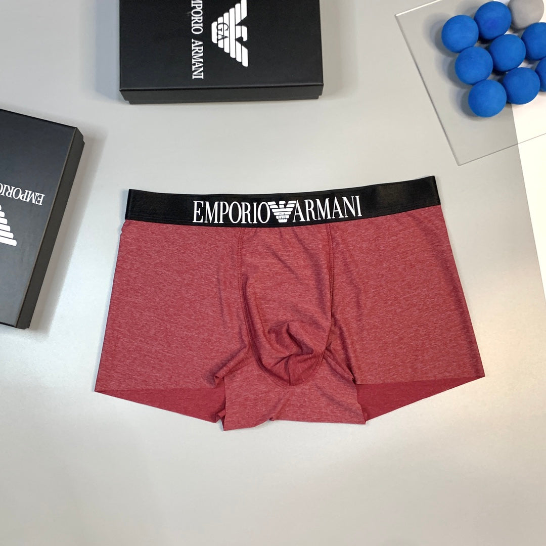 Armani Broad Logo Waistbands Men's Boxer Briefs - 3-Piece Box