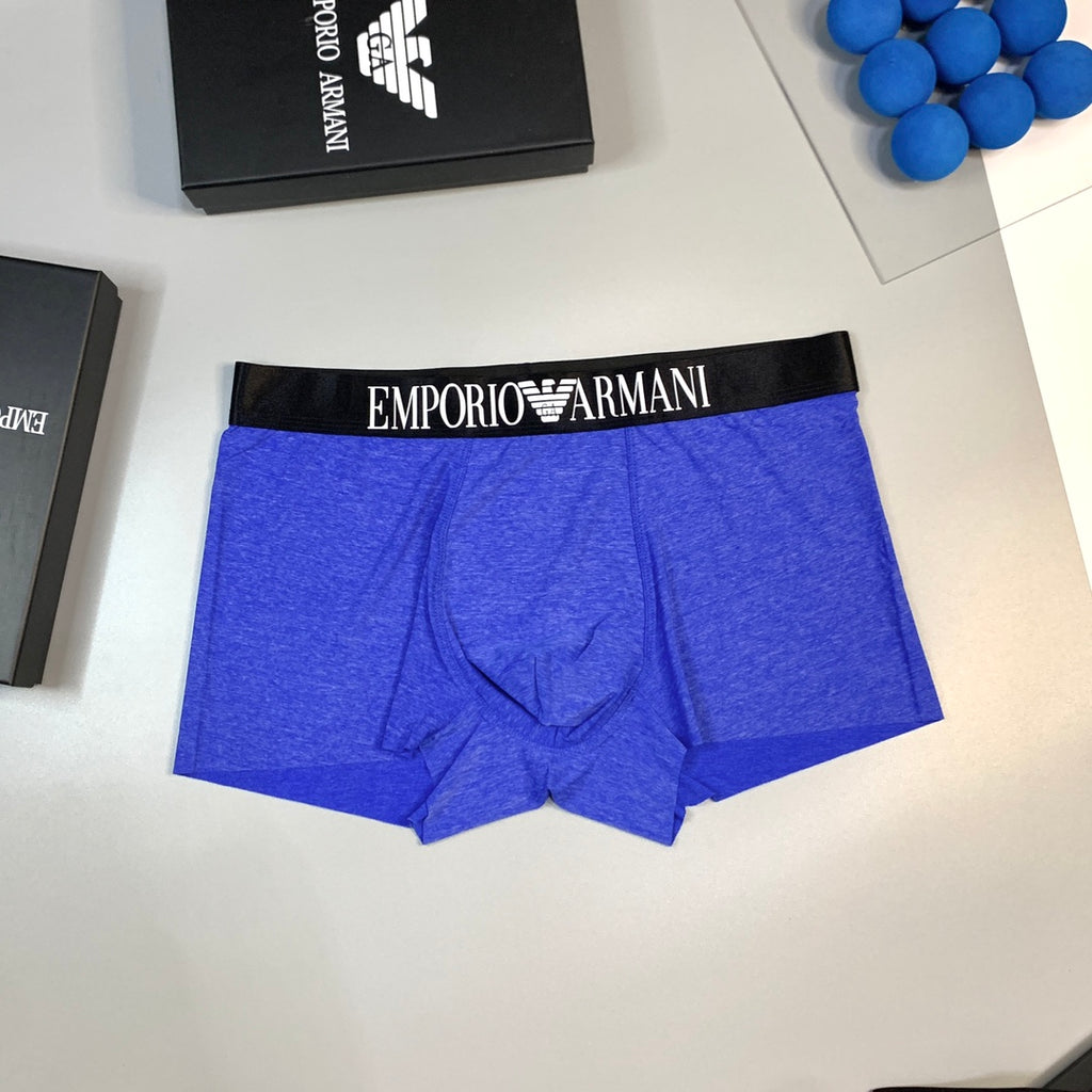 Armani Broad Logo Waistbands Men's Boxer Briefs - 3-Piece Box