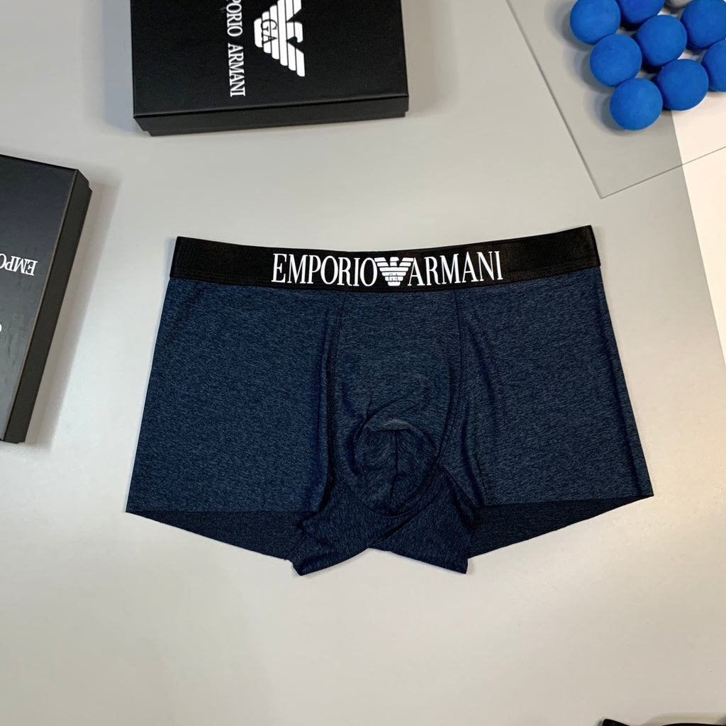 Armani Broad Logo Waistbands Men's Boxer Briefs - 3-Piece Box