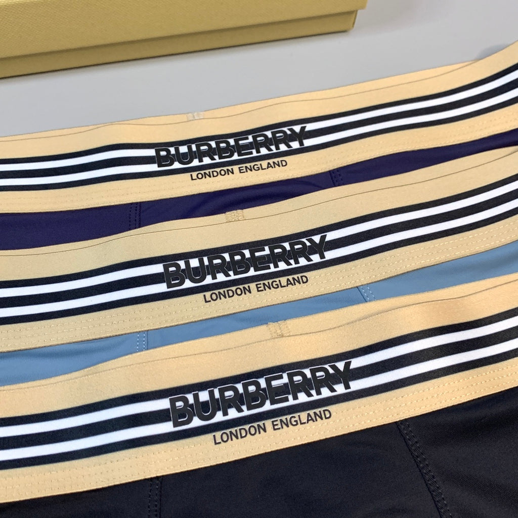 Burberry Ice-Silk Men's Boxer Briefs - 3-Piece Box