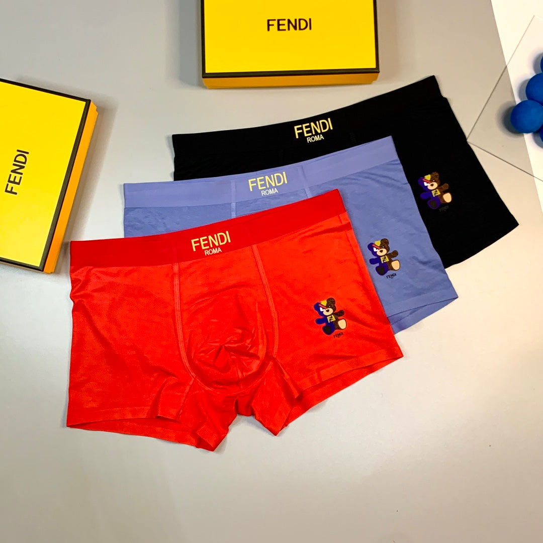 Fendi Modal Men's Boxer Briefs - 3-Piece Box