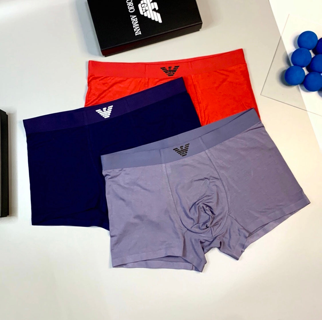 Emporio Armani Modal Men's Boxer Briefs - 3-Piece Box