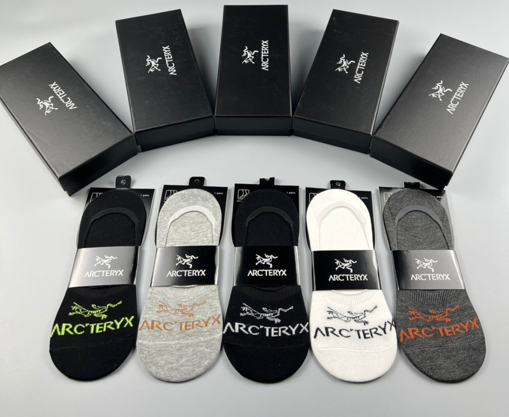 Arc'teryx Cotton No-Show Socks - 5-Pair Set