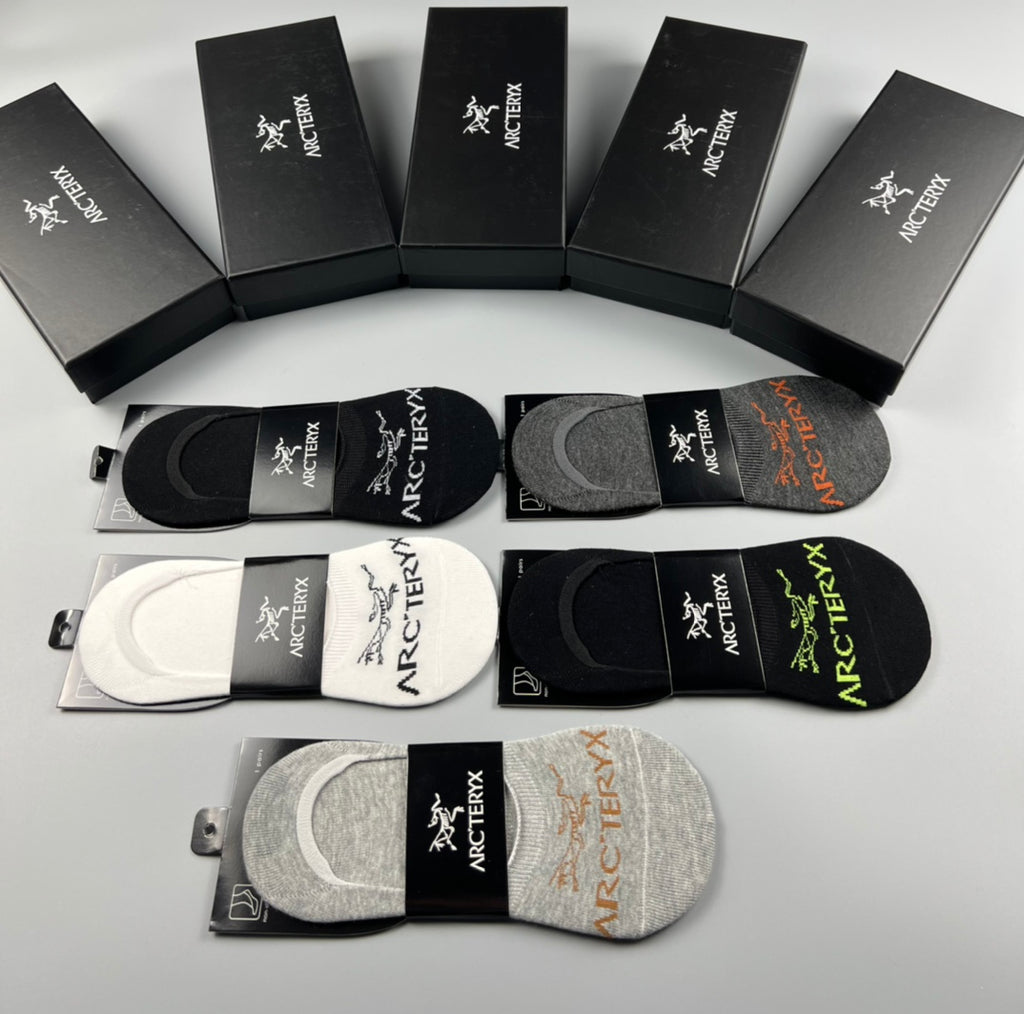 Arc'teryx Cotton No-Show Socks - 5-Pair Set