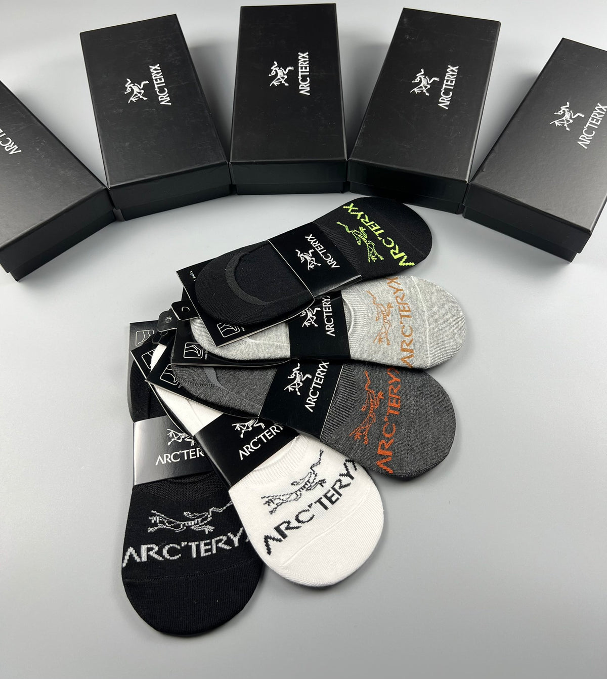 Arc'teryx Cotton No-Show Socks - 5-Pair Set