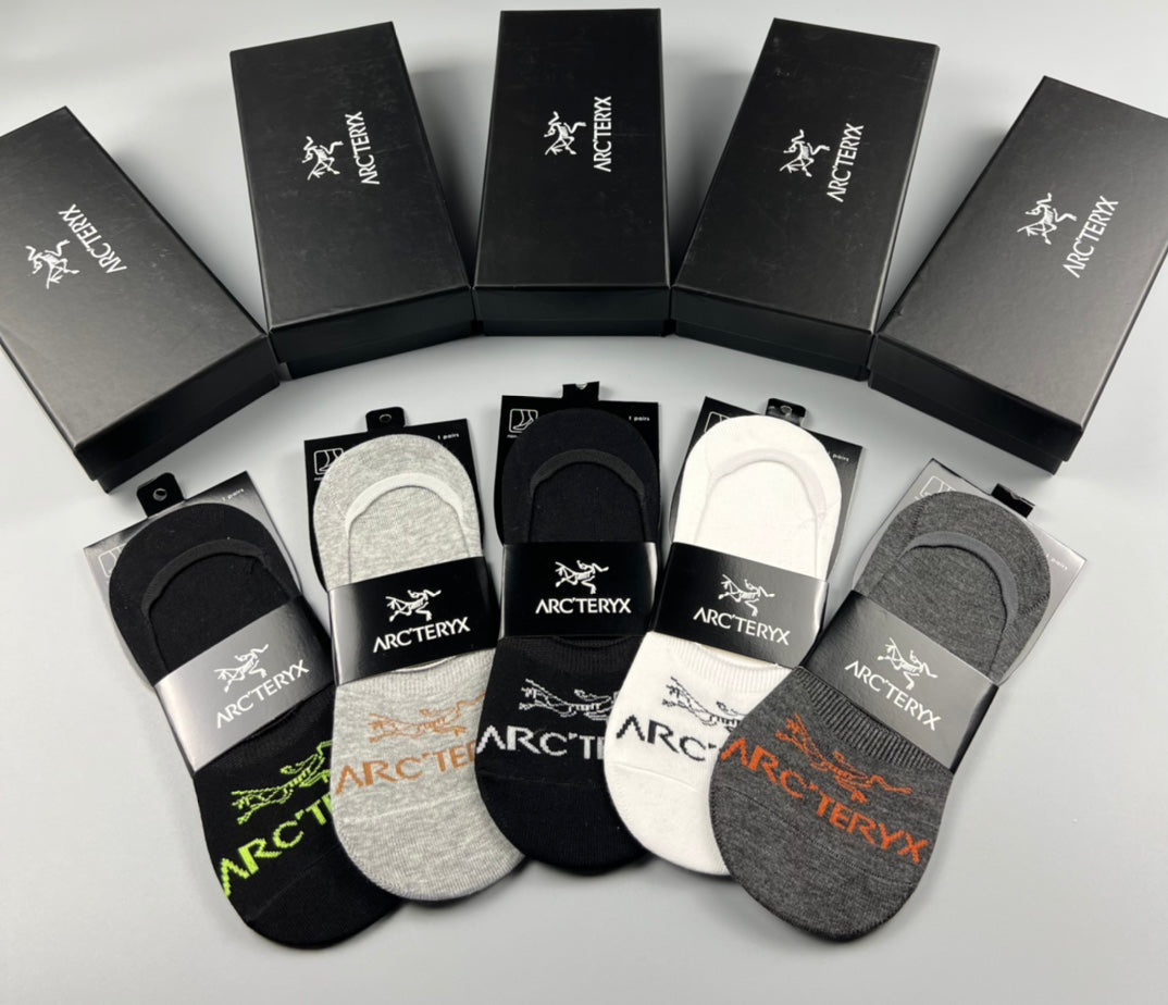 Arc'teryx Cotton No-Show Socks - 5-Pair Set