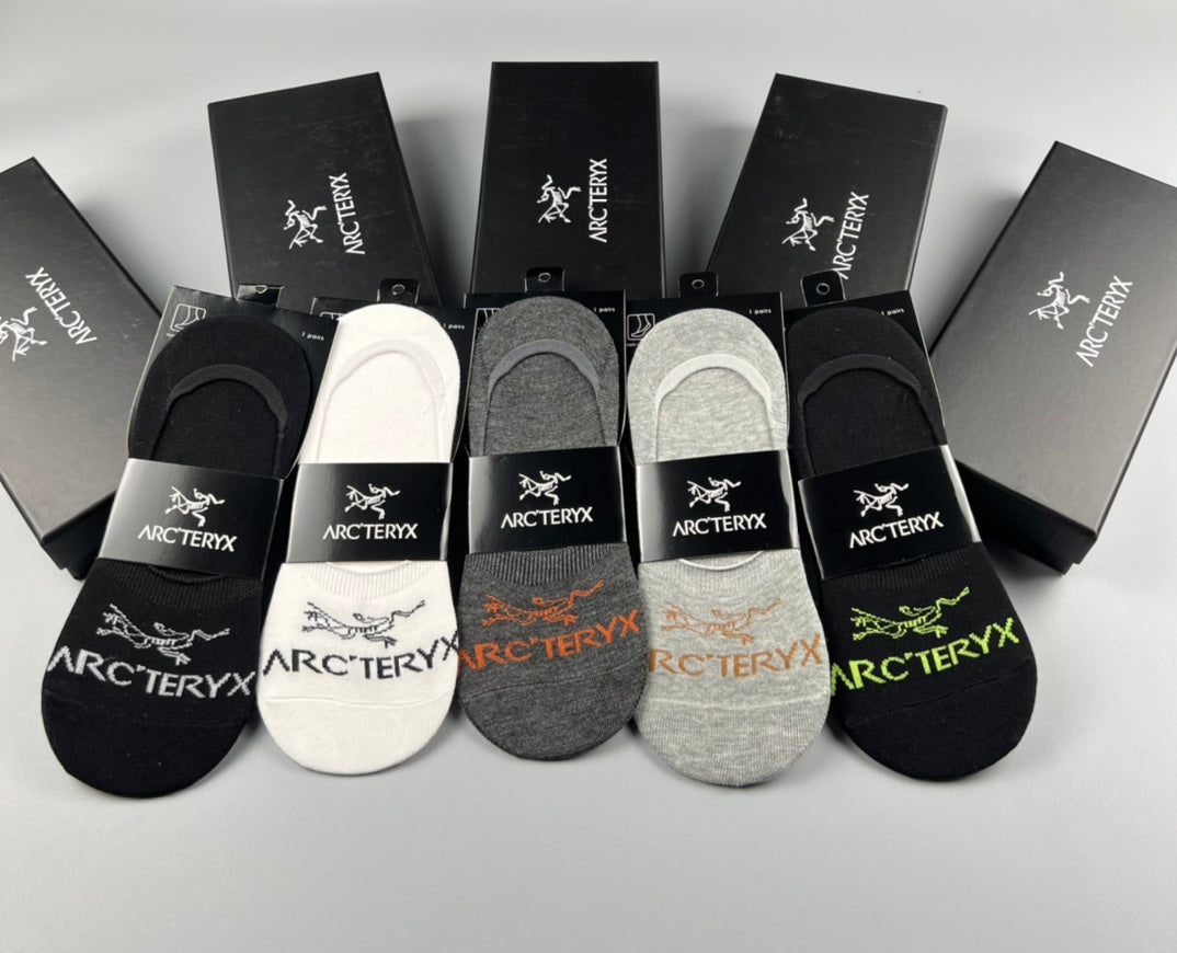 Arc'teryx Cotton No-Show Socks - 5-Pair Set