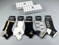 Chanel Cotton Short Socks - 5-Pair Pack